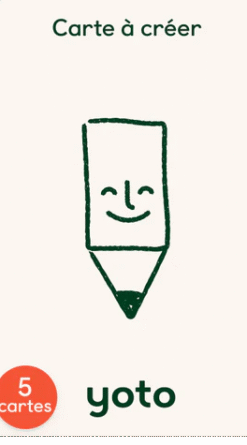 Cartes à créer (pack de 5)